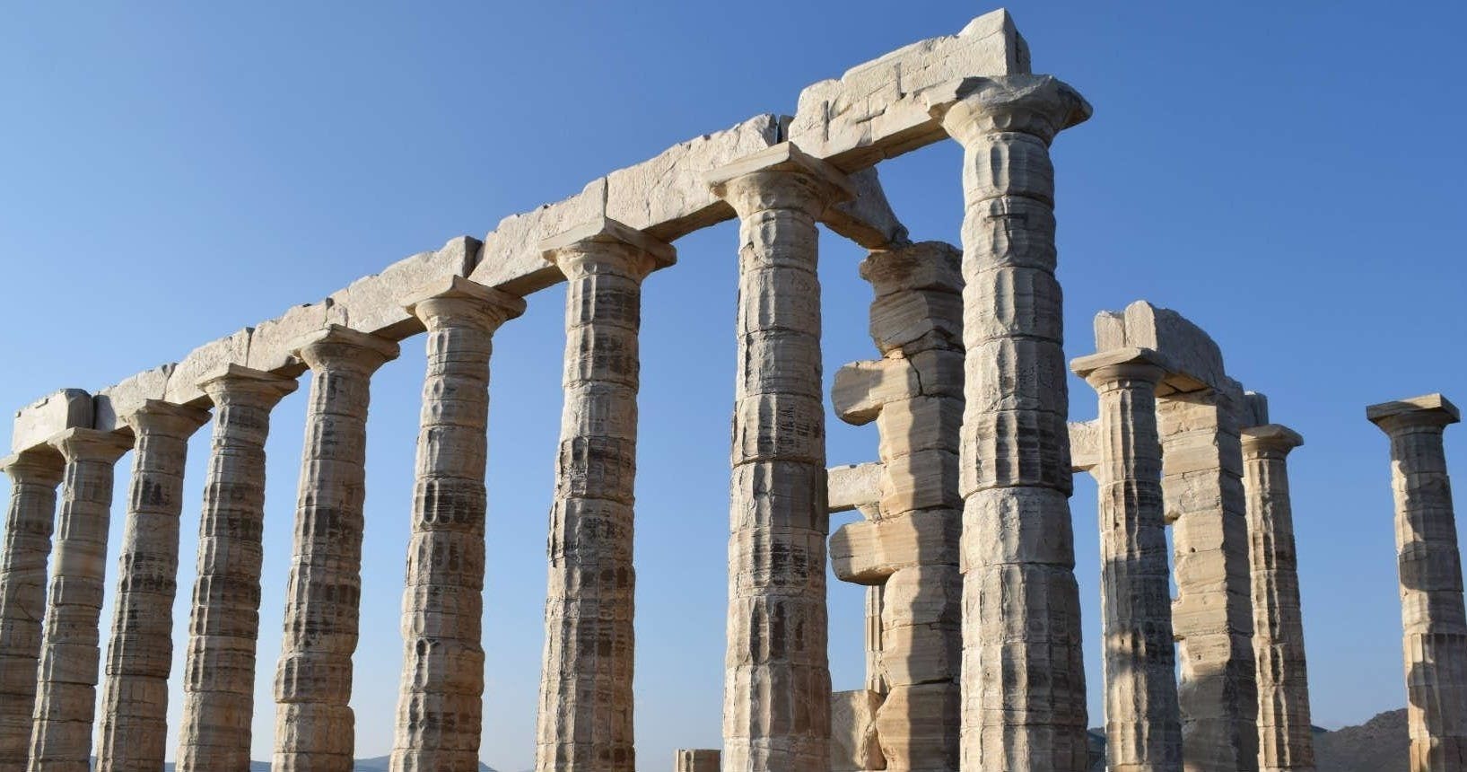 Sounio e excursão privada ao templo de Poseidon com parada para natação