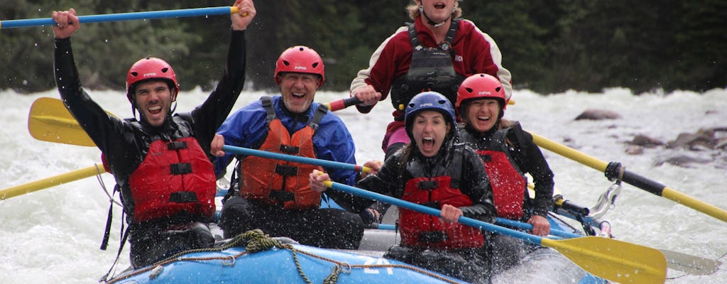 Aventura de rafting en el río Sunwapta