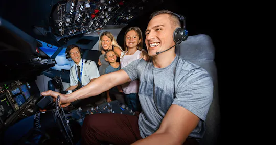 Experiencia de vuelo virtual del Boeing 737