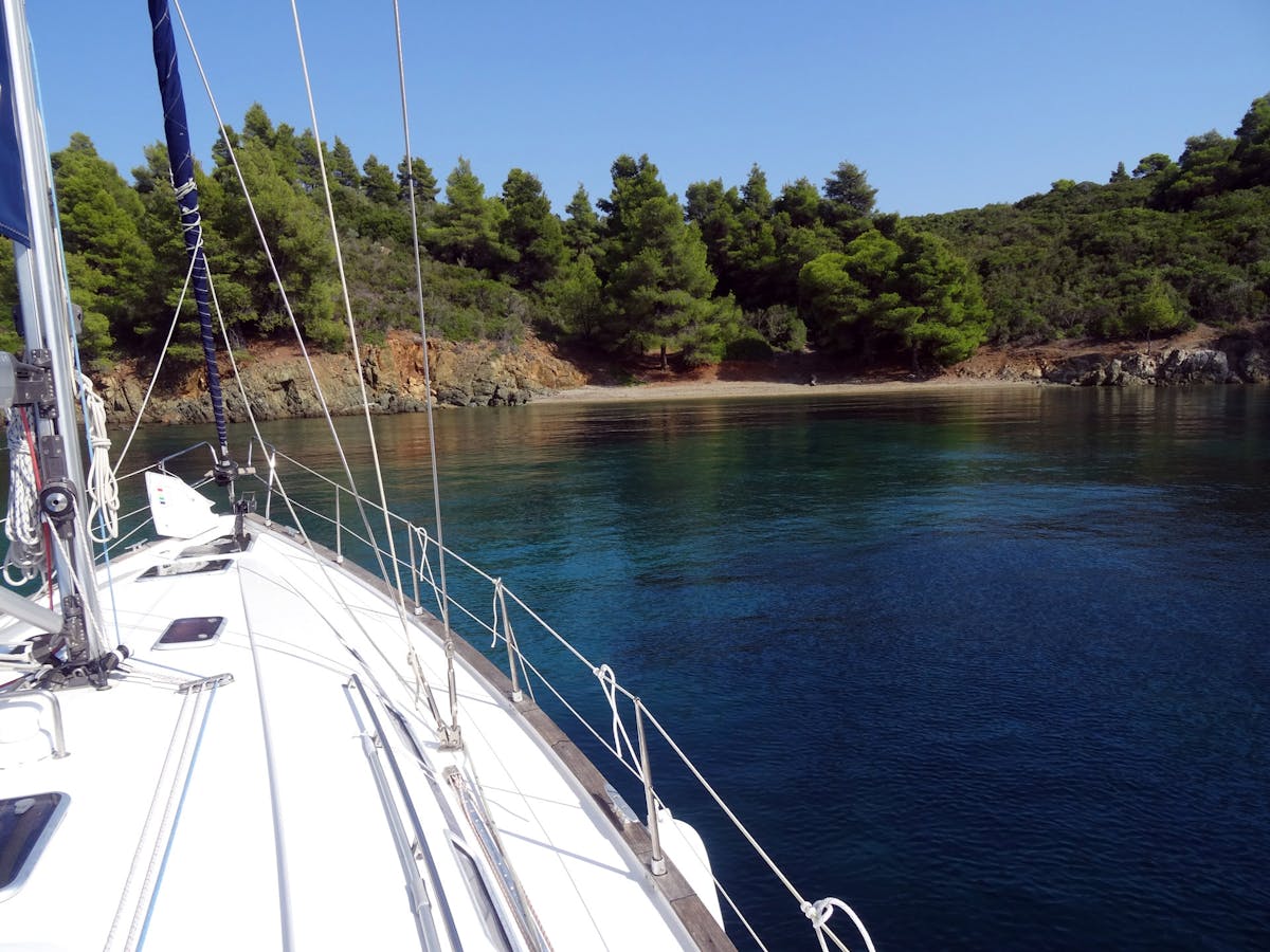 Privé zeiltocht van Chalkidiki naar Kelyfos met Porto Karras en Glarokavos