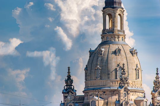 Rondleiding door de Frauenkirche en zijn galerijen in Dresden