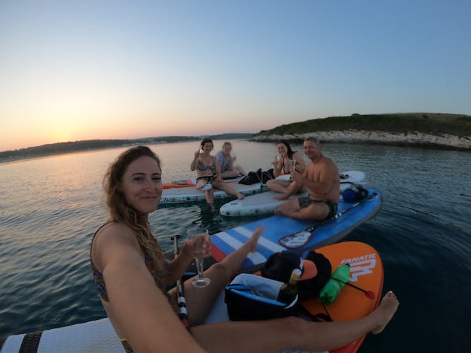 SUP sunset tour with wine