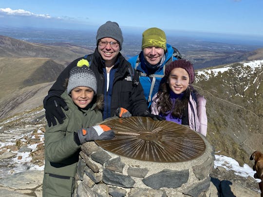 Summit of Snowdon hiking guided tour