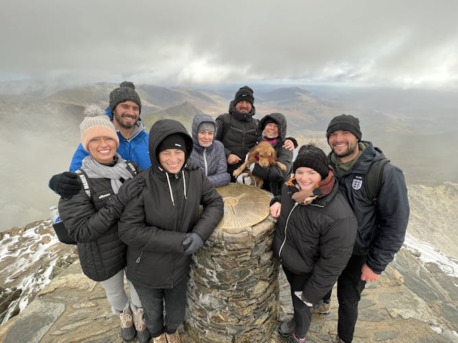 Summit of Snowdon hiking guided tour