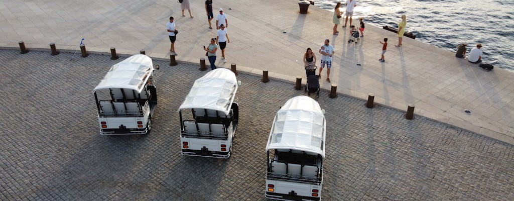 Eco friendly  tuk-tuk tour of Zadar in the sunset