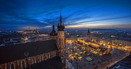 Krakow by night guided walking tour