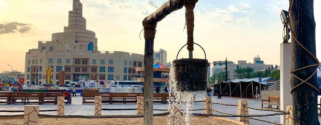 Refeição de Doha e visita guiada privada ao mercado Souq Waqif