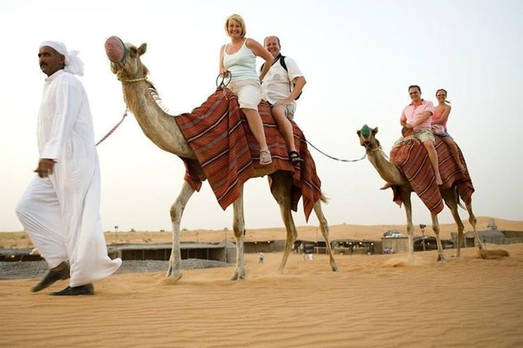 Dune bash, camel ride, safari and desert camp BBQ meal from Doha