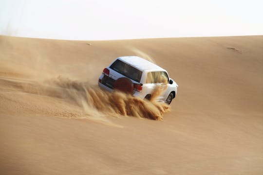 Desert safari, sand boarding, camel ride, and swim from Doha