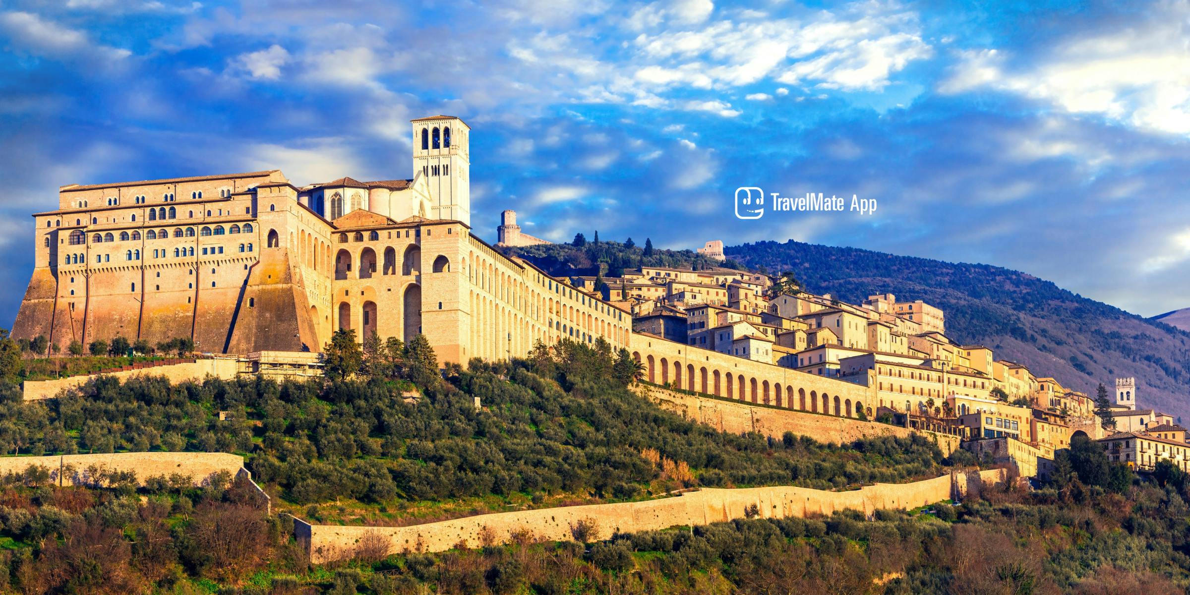 Assisi audiogids met TravelMate-app