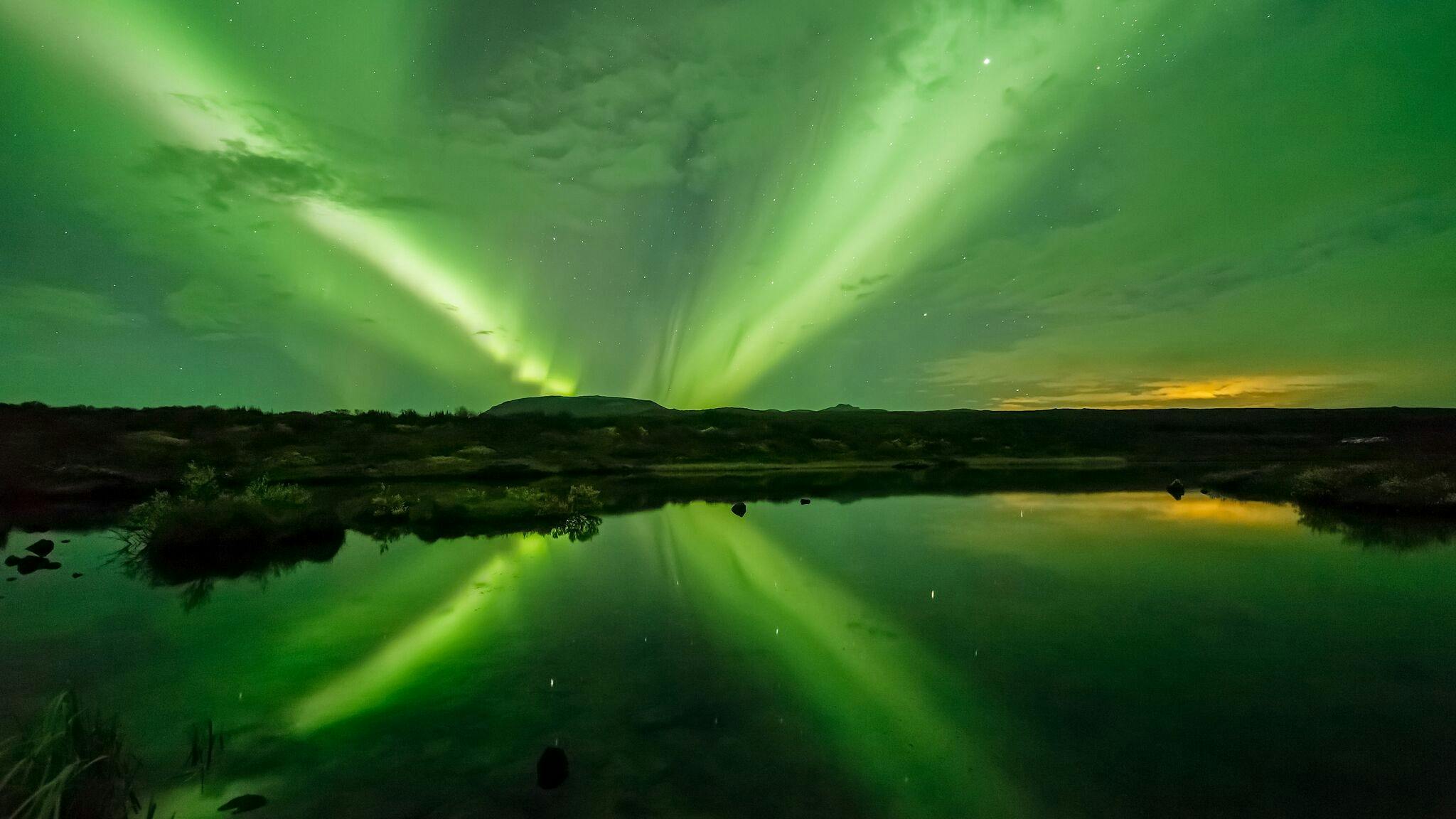 Northern lights tour in Reykjavik by boat