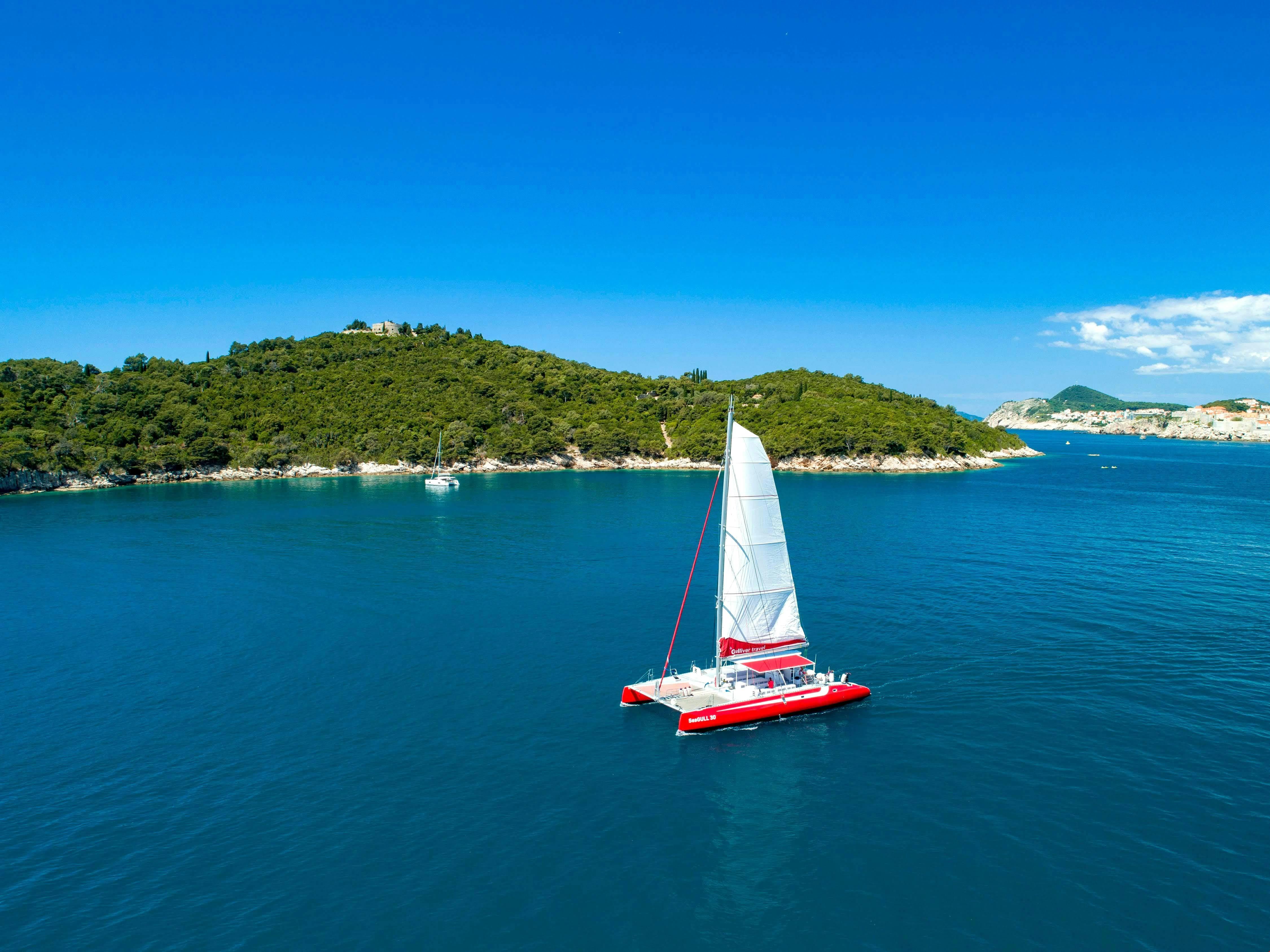 Dubrovnik Catamaran Cruise with Swim Stops