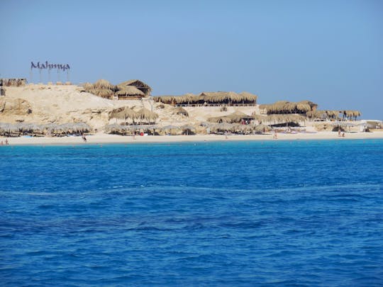 Mahmya Giftun Island sunset with full-day snorkeling cruise and beach in Hurghada