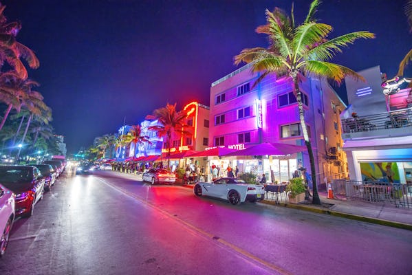 Excursão noturna panorâmica de Miami com ingressos Skyview Miami Wheel