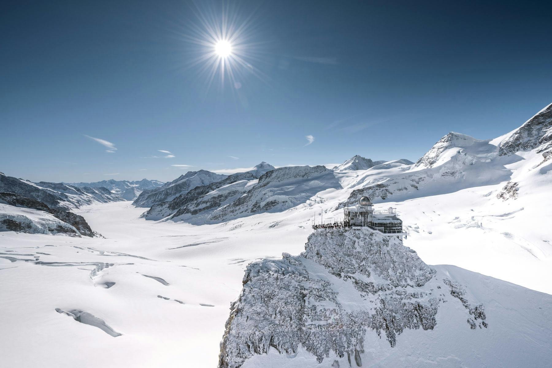 Das Top of Europe-Ticket zum Jungfraujoch ab Lauterbrunnen