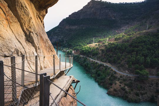 Visita guiada ao Caminito del Rey com ônibus saindo de El Chorro