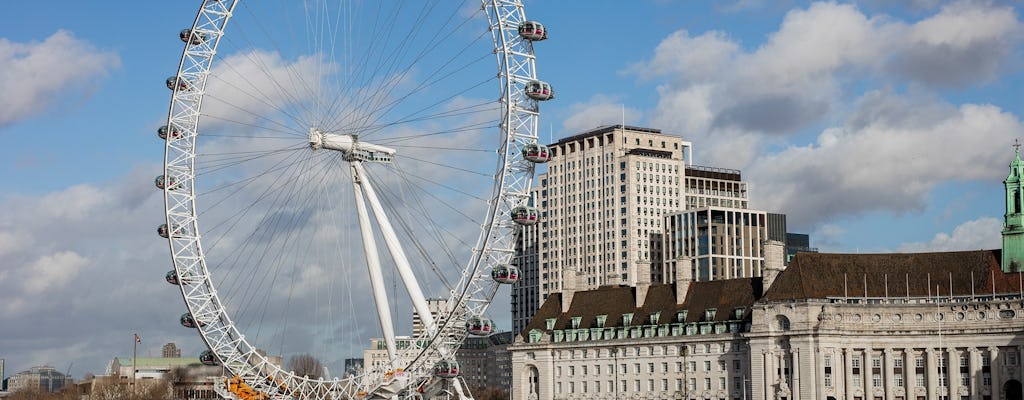 Cruzeiro "Eye on the Thames" pelo rio