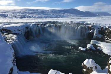 Lake Myvatn day tour and Godafoss waterfall for cruise ship passengers from Akureyri Port