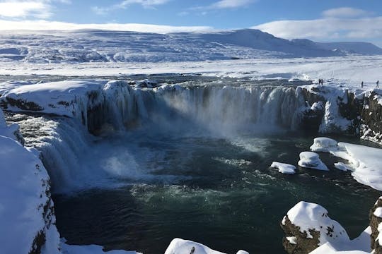 Lake Myvatn day tour and Godafoss waterfall for cruise ship passengers from Akureyri Port