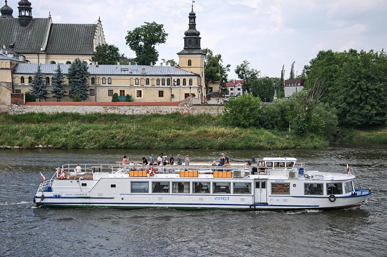 Crociera di 1 ora sul fiume Vistola a Cracovia con audioguida