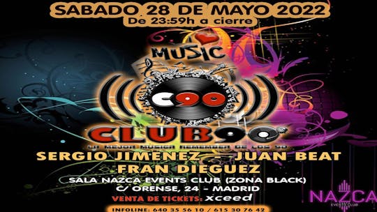 Club 90 Sabado 28 Mayo (zona Black)