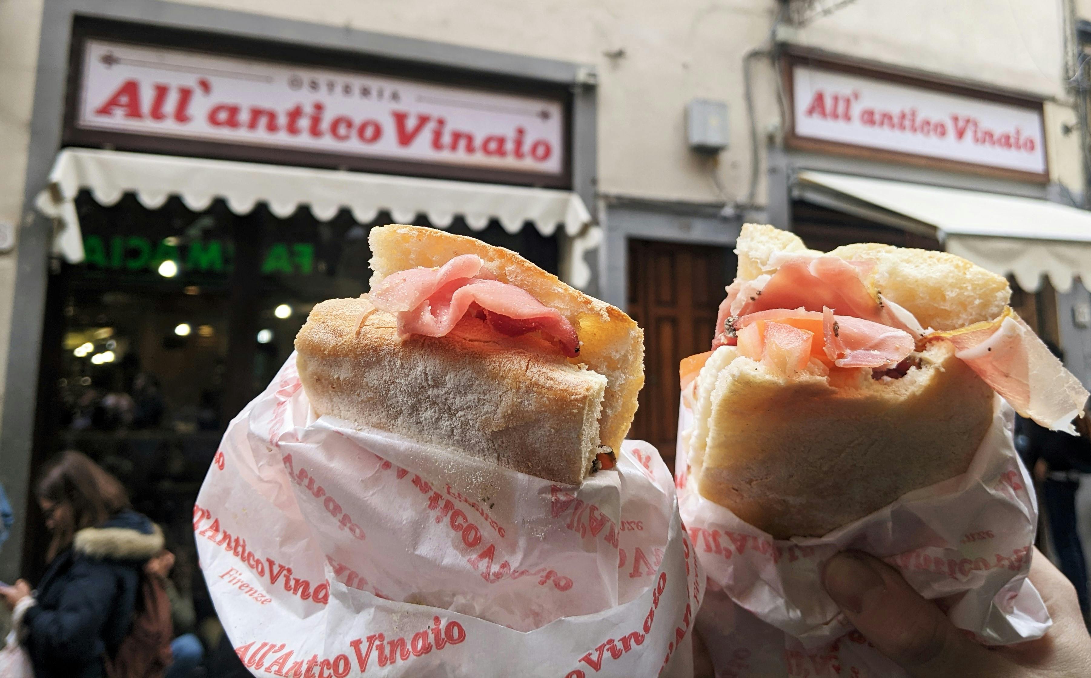 Florence food tour with skip the line tasting at All'Antico Vinaio Musement