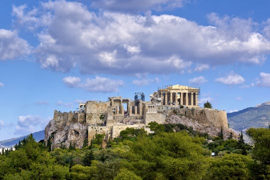Virtuele rondleiding over de Akropolis-heuvel vanuit huis