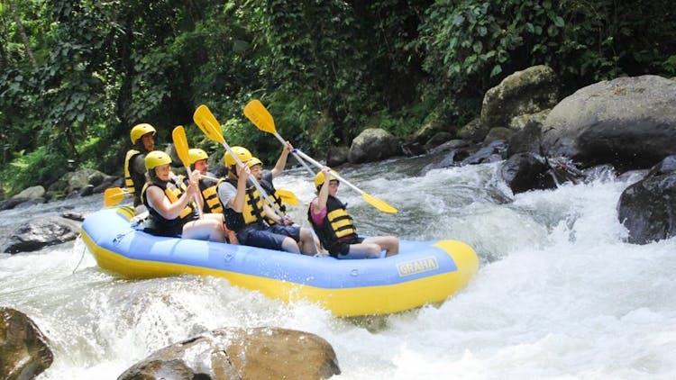 Half-day White water rafting adventure on the Ayung river