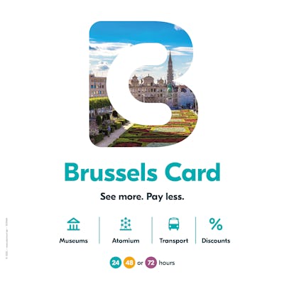 Brussels Card voor 24, 48 of 72 uur inclusief openbaar vervoer of het Atomium