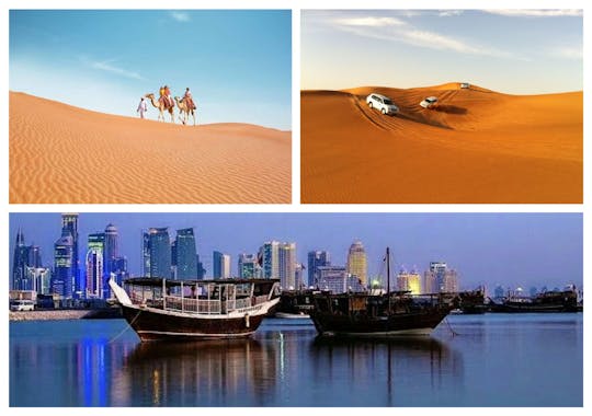 Prywatne miasto Doha z wycieczką po muzeum i pustynnym safari