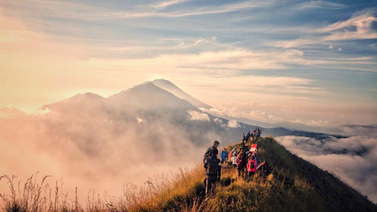 Mount Batur sunrise hike and natural hot springs in Bali