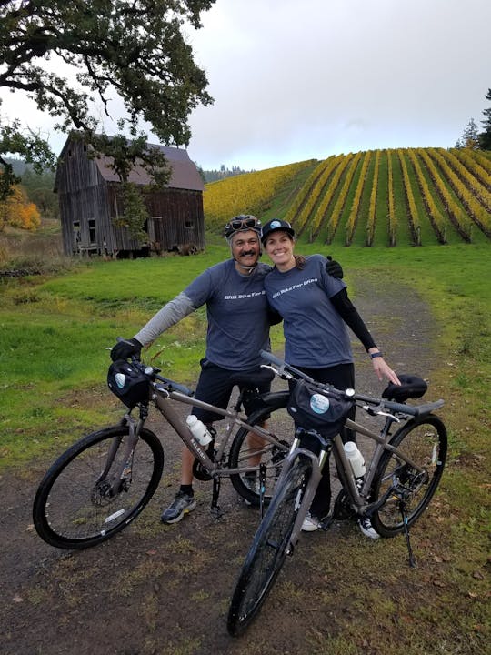 Chehalem Valley cycling wine country tour from Newberg