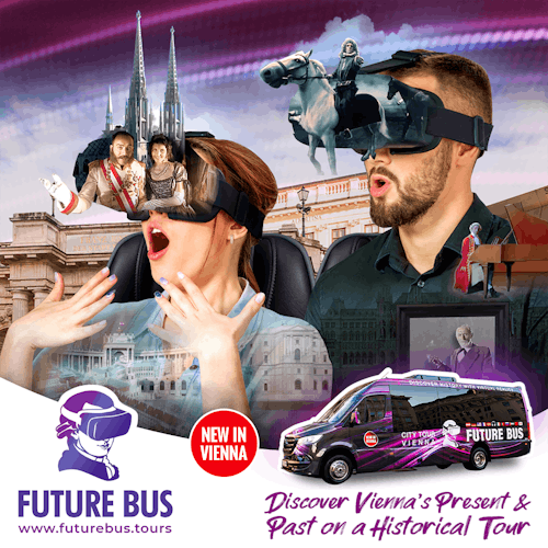 Vienna city bus tour with virtual reality experience