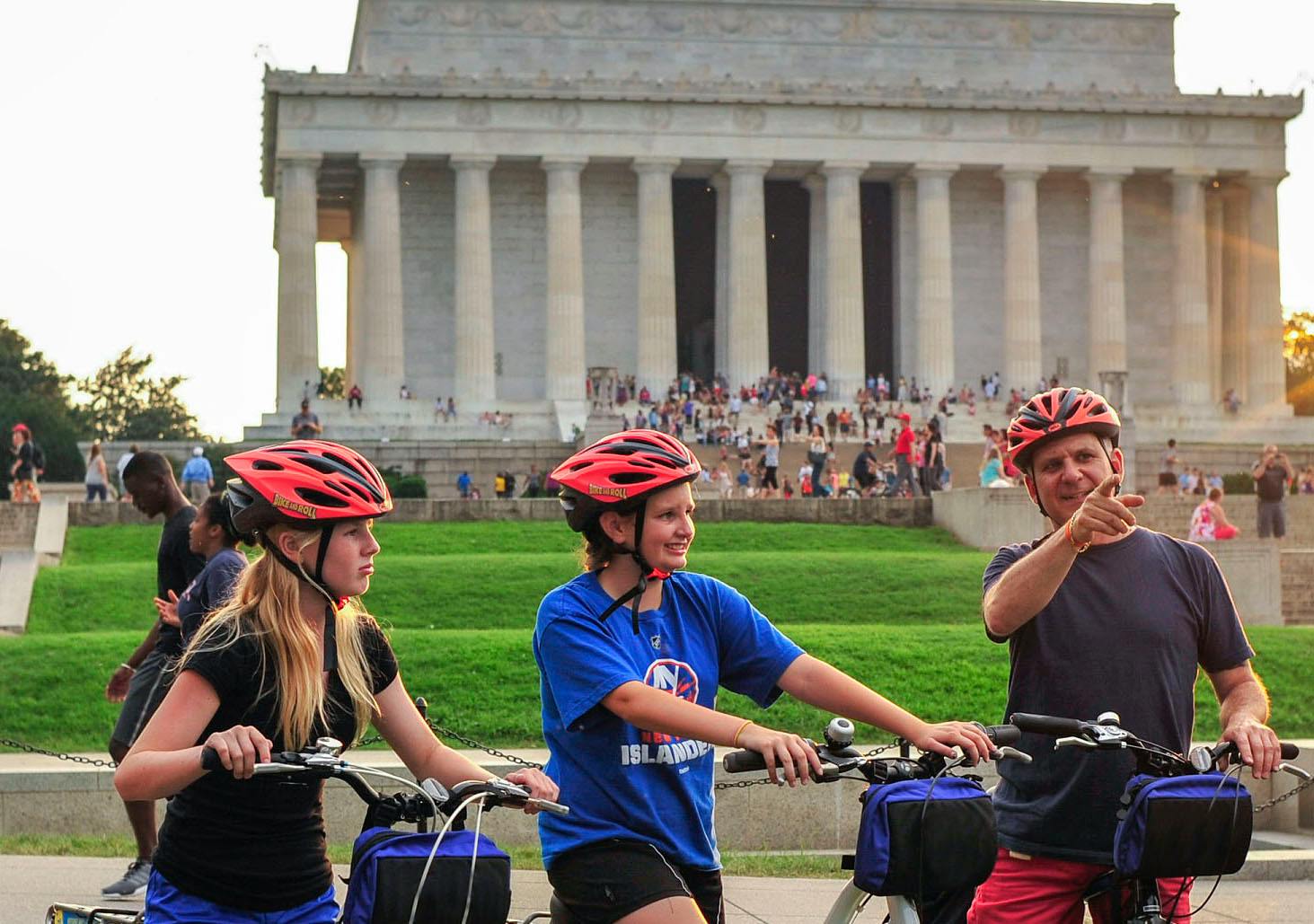 Passeio de bicicleta pelos monumentos e memoriais de Washington, DC