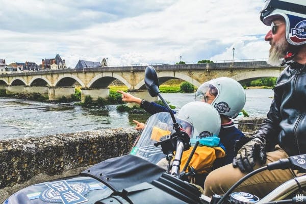 Visite d'une journée de la vallée de la Loire en side-car au départ d'Amboise
