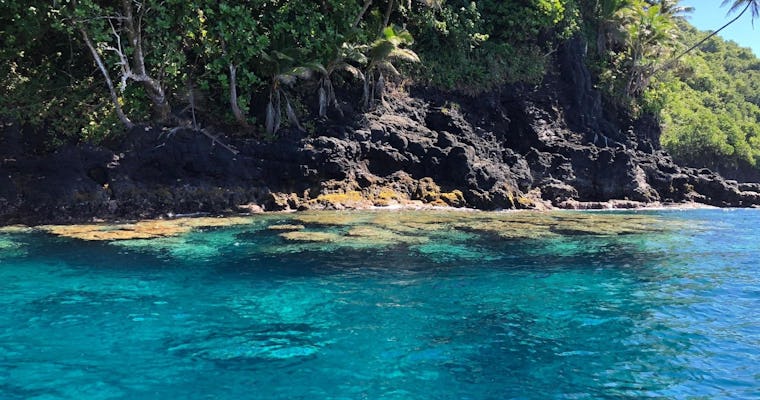 Giro turistico privato in barca della penisola di Tahiti