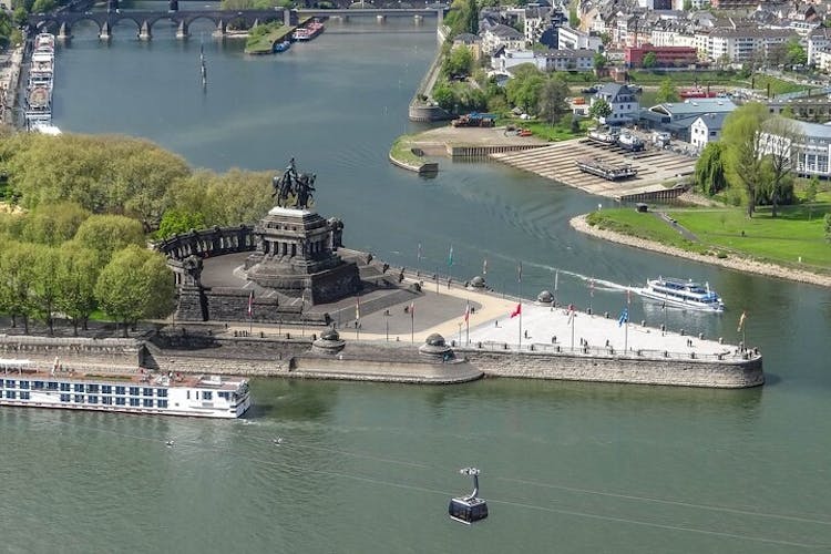 Self guided tour with interactive city game of Koblenz
