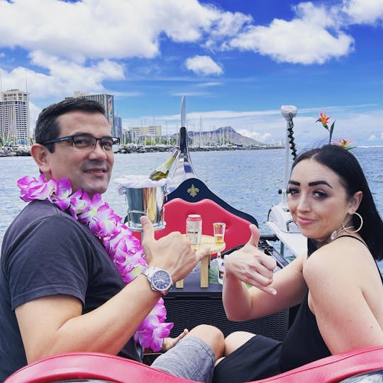 Relaxing daytime Venetian-style gondola cruise in Waikiki