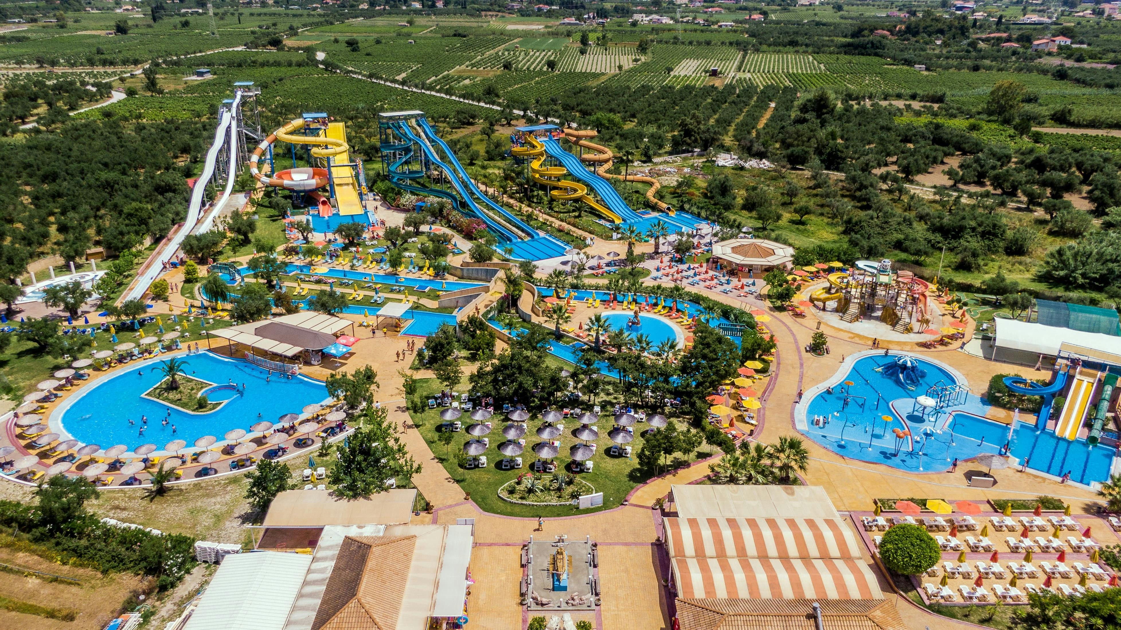 Watervillage Waterpark from Laganas
