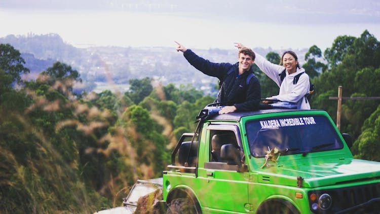 Mount Batur sunrise & Natural Hot Springs 4WD jeep tour