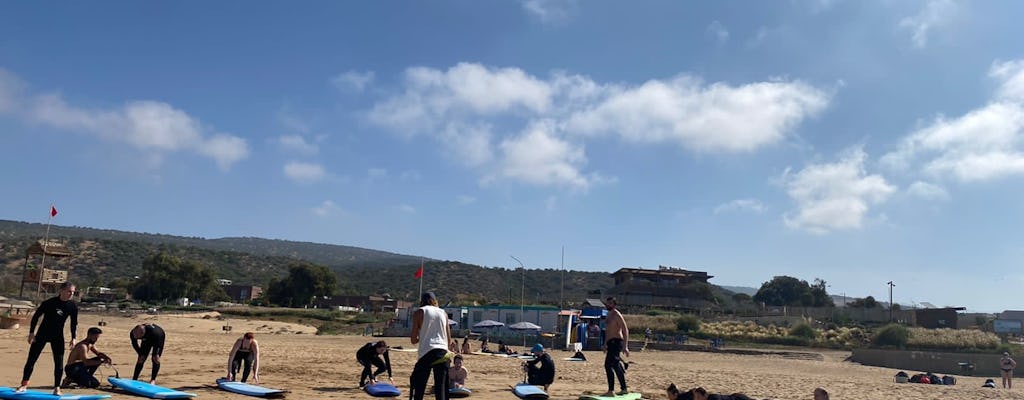Lekcja surfingu z odbiorem z Agadiru i Taghazout