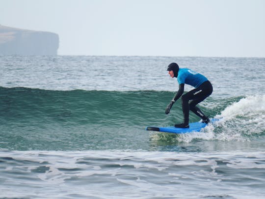 Lección privada de surf en la costa norte de Escocia