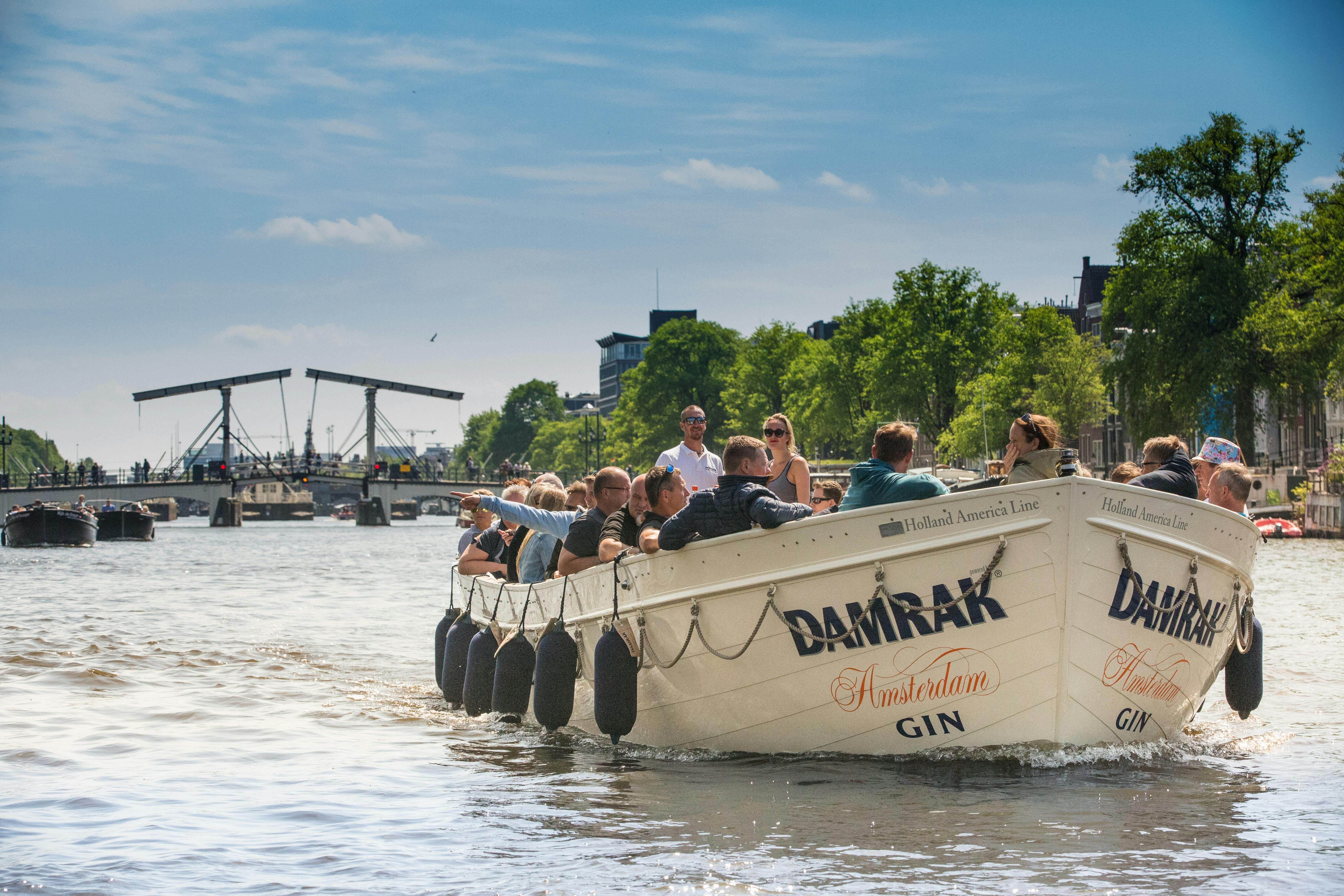 Crucero de lujo con gin tonic por Ámsterdam