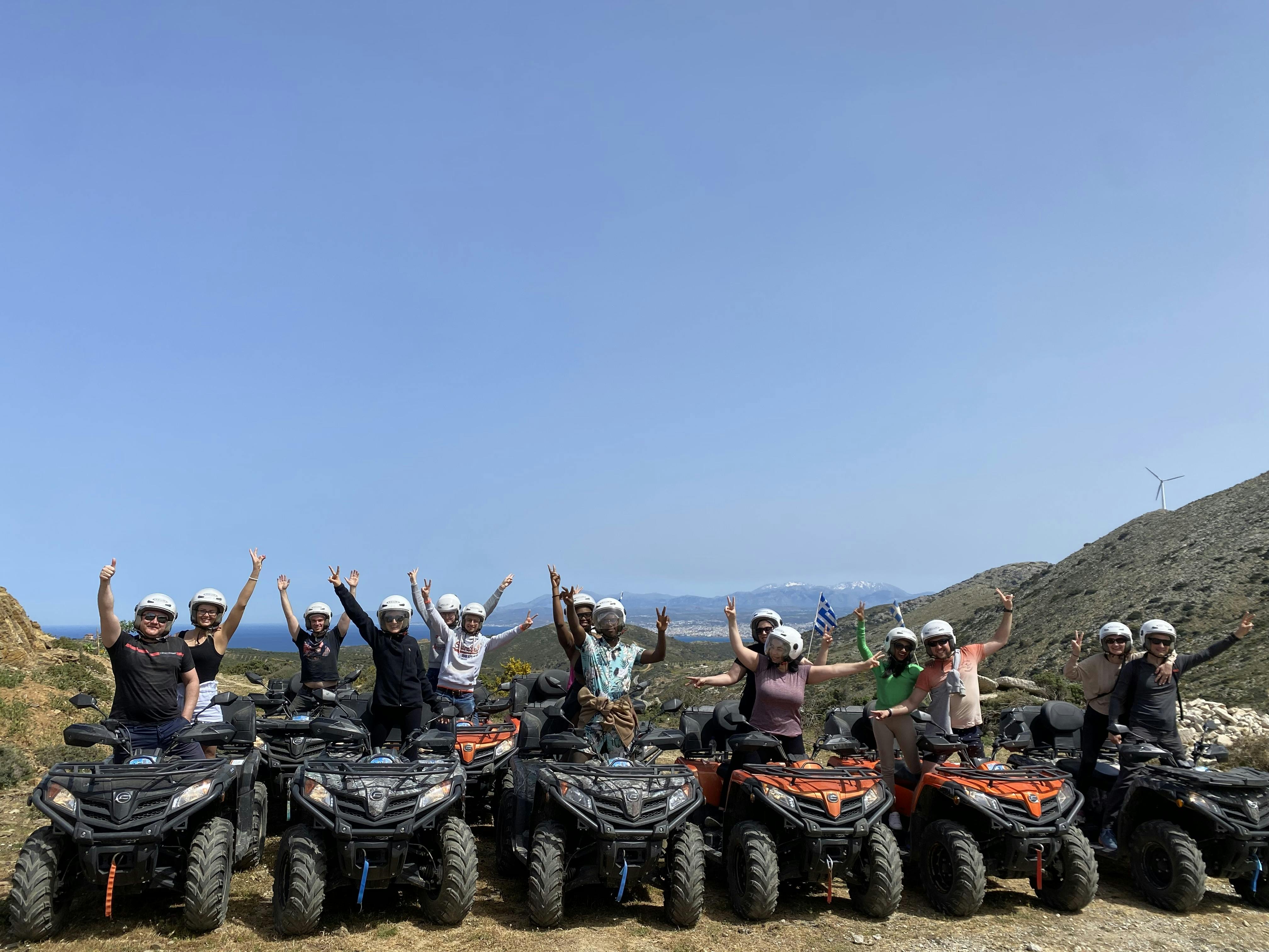 Quad-Tour von Agia Pelagia, um das authentische Kreta zu entdecken