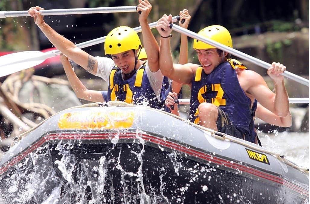 Descente de rafting en eaux vives à Bali