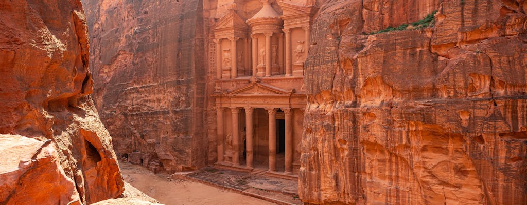 Excursión privada de un día a Petra, incluida la Pequeña Petra desde el Mar Muerto