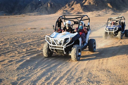 Safari matutino en quad, buggy de arena y jeep 4x4 con paseo en camello en Hurghada