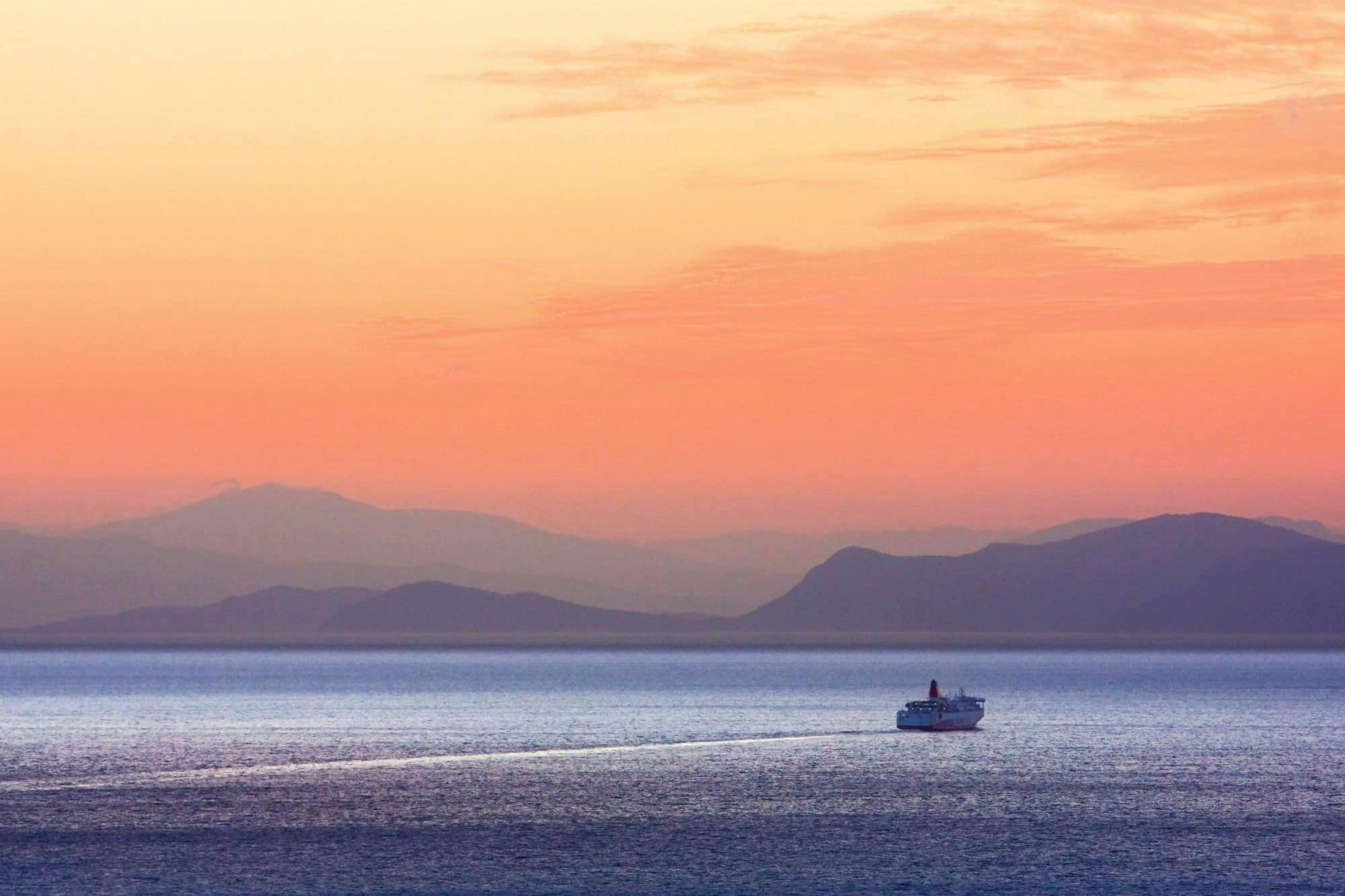 Kefalonia Zonsondergang Boottocht