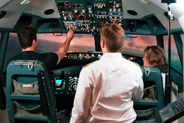 60-минутный испытательный полет на авиасимуляторе Boeing B747 в Кельне
