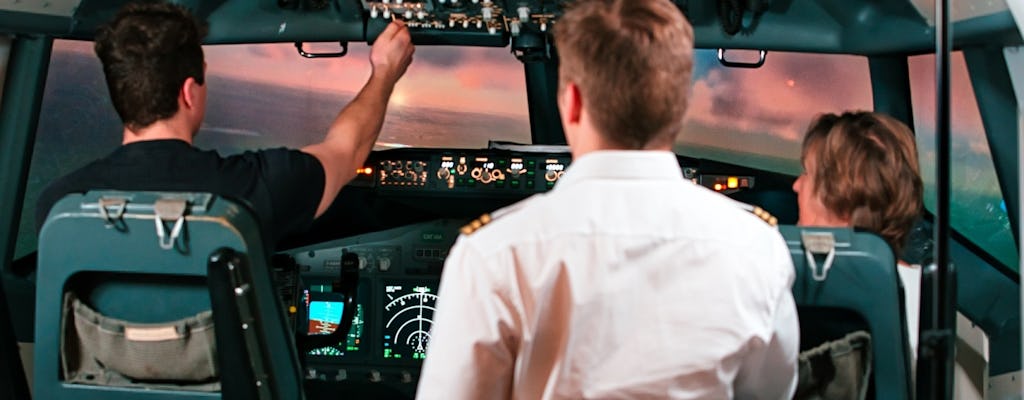 60 minuten durende vlucht in Airbus A320 vluchtsimulator in Düsseldorf